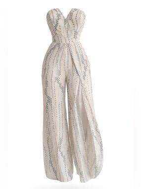 ILLA ILLA Strapless Printed Jumpsuit – Size Medium